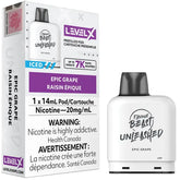 Flavour Beast Unleashed Epic Grape Iced Level X Pods ...